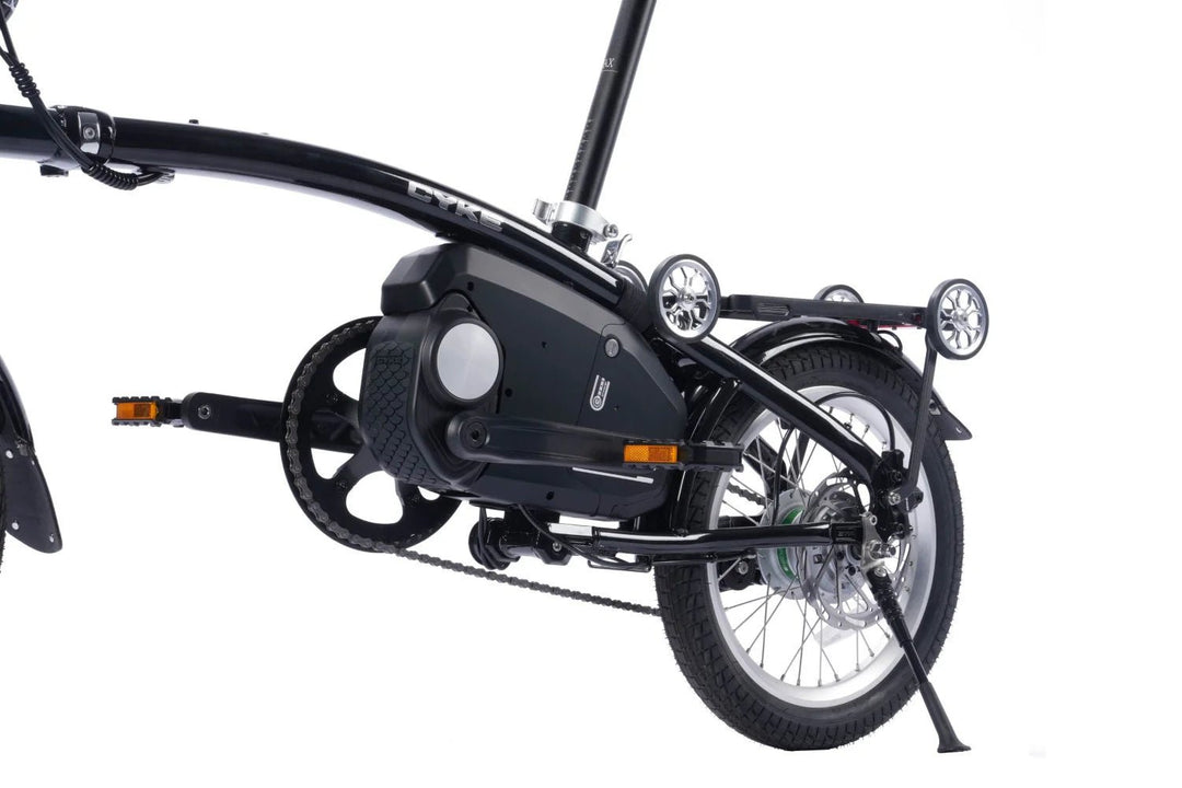 CYKE Kingfisher Mid-Drive Folding eBike Folding Electric Bikes Black 11