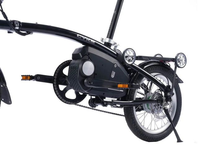 CYKE Kingfisher Mid-Drive Folding eBike Folding Electric Bikes Black 11