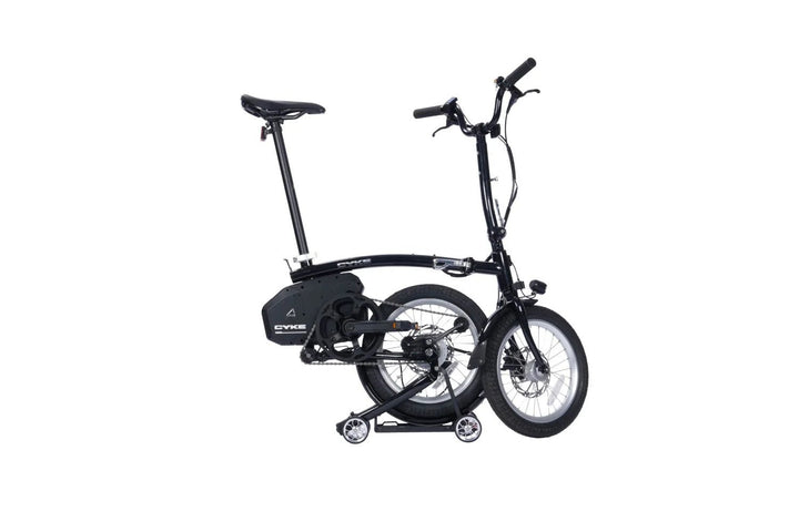 CYKE Kingfisher Mid-Drive Folding eBike Folding Electric Bikes Black 13