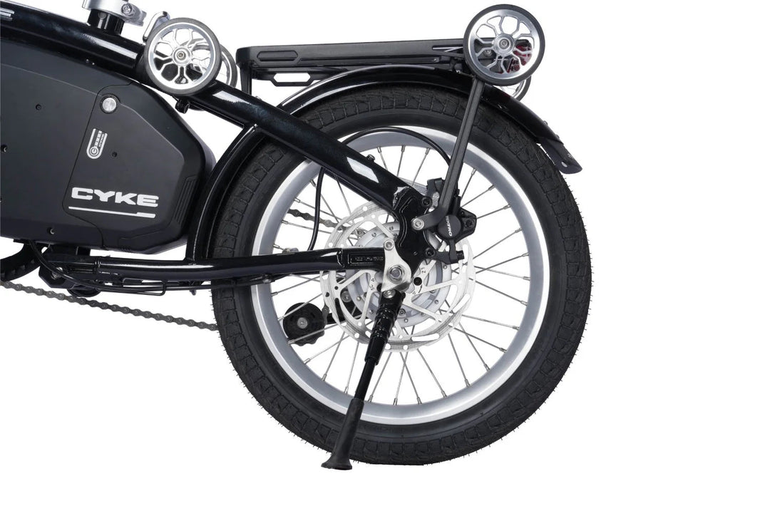 CYKE Kingfisher Mid-Drive Folding eBike Folding Electric Bikes Black 14