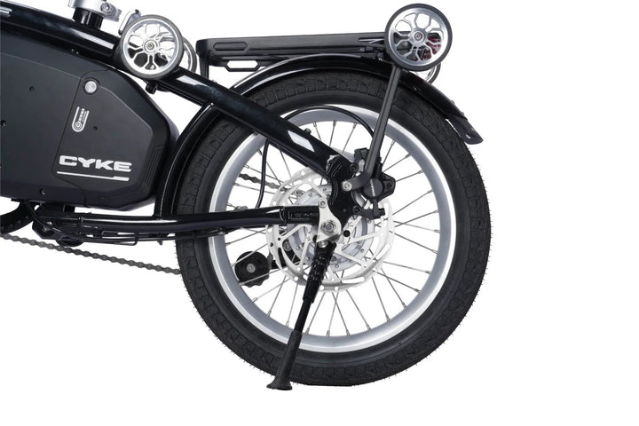 CYKE Kingfisher Mid-Drive Folding eBike Folding Electric Bikes Black 14