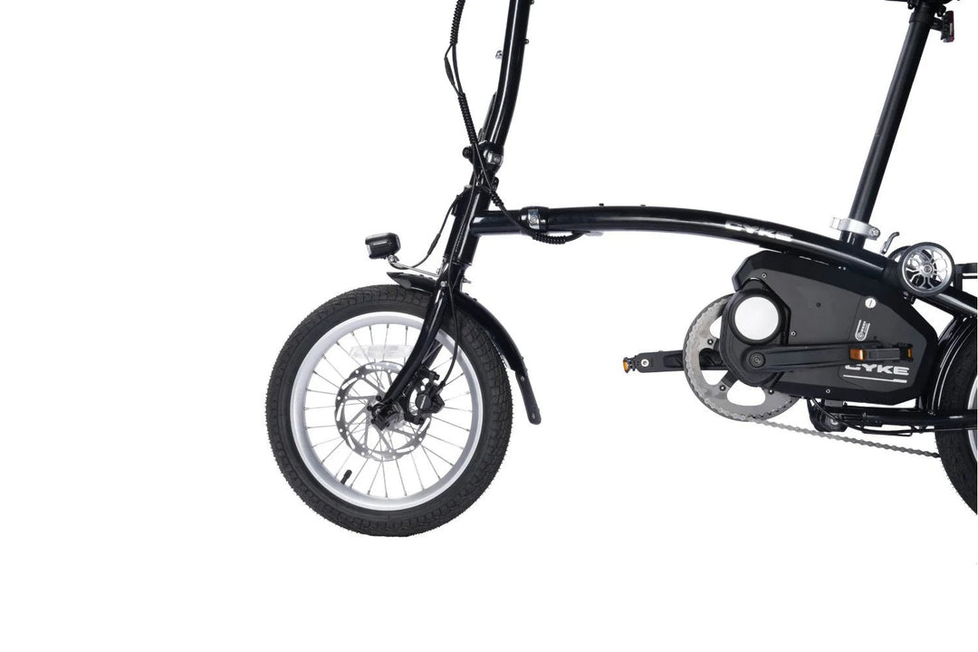 CYKE Kingfisher Mid-Drive Folding eBike Folding Electric Bikes Black 9