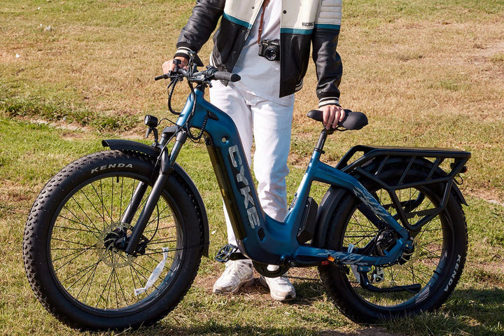 CYKE Lynx Commuter Ebike Commuter Electric Bikes Classic Blue 3