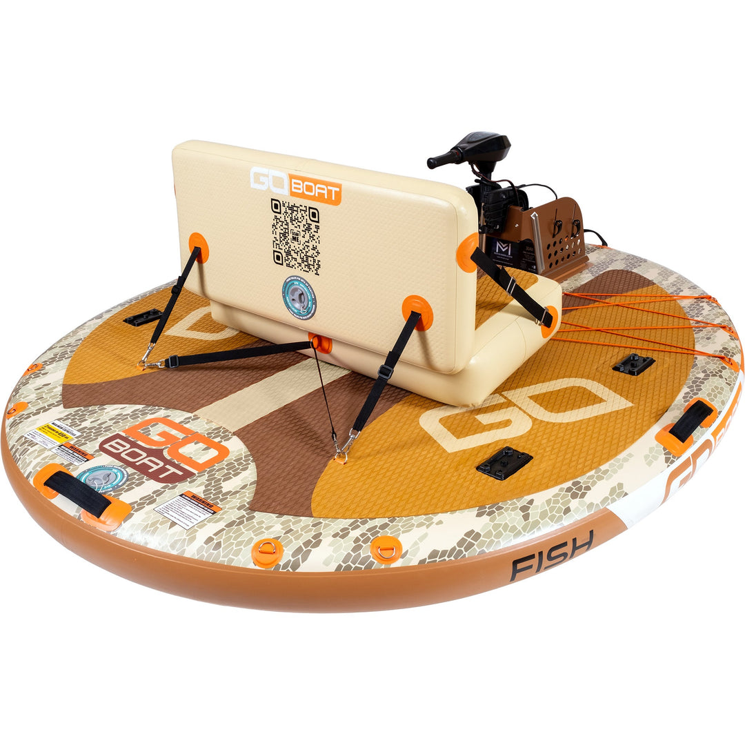 GOBOAT|Double Fish| 2-Person Portable Electric Floating Boat