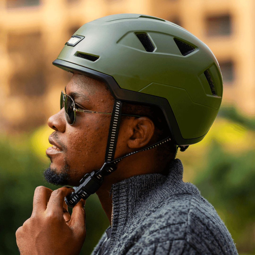Durable E-Bike Helmet for Class 3 E-Vehicles Moss 5