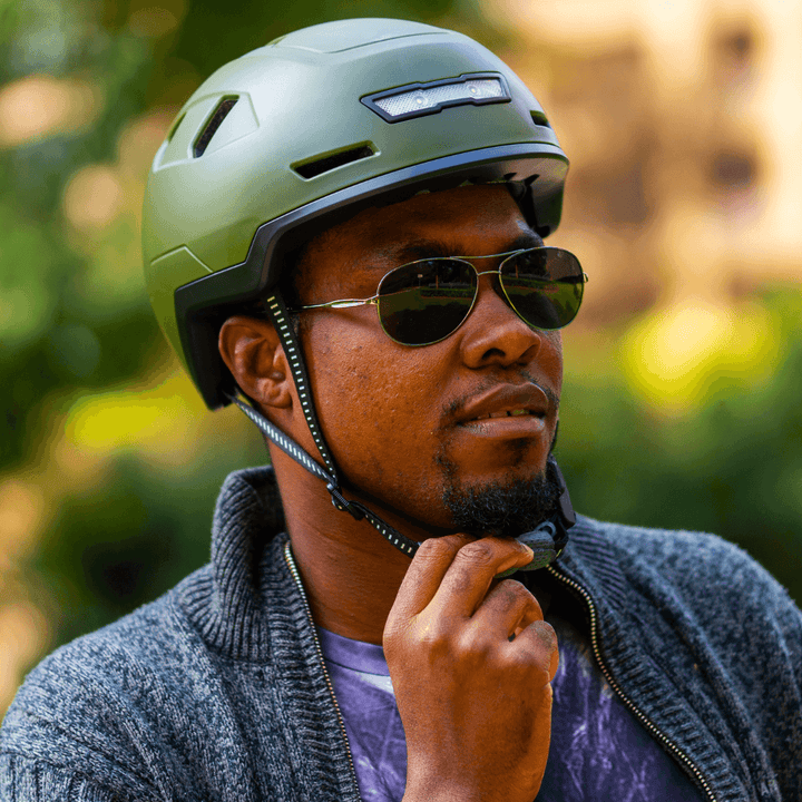 Durable E-Bike Helmet for Class 3 E-Vehicles Moss 7