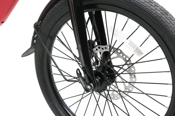 e-JOE| EPIK SWAN Folding Step-Thru 48V 11AH 500W Electric Bike Folding Electric Bikes Red 21