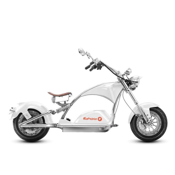 Eahora Chrome M1PS 72V 4000W Harley-Style Electric Chopper Scooter 50MPH Chopper Scooters Vixen Red 10