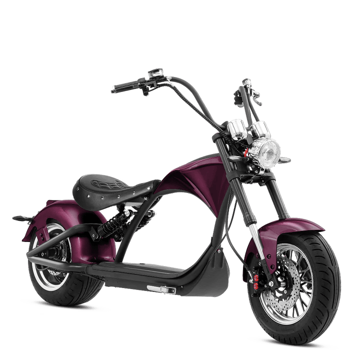 Eahora Emars M1P 60V 2000W Fat Tire Moped Scooter 37MPH Chopper Style Chopper Electric Scooters RED 6