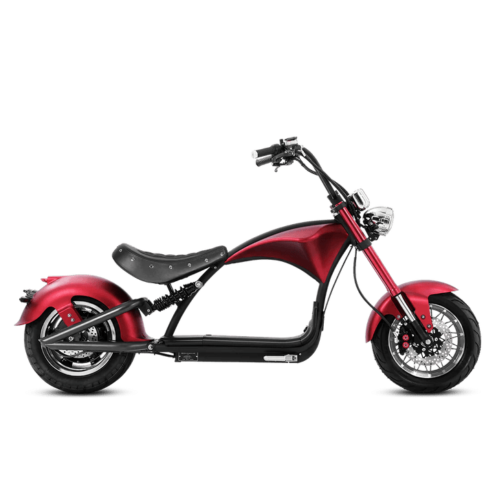 Eahora Emars M1P 60V 2000W Fat Tire Moped Scooter 37MPH Chopper Style Chopper Electric Scooters RED 2
