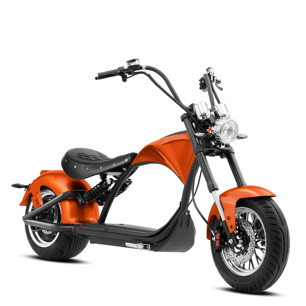 Eahora Emars M1P 60V 2000W Fat Tire Moped Scooter 37MPH Chopper Style Chopper Electric Scooters ORANG 22