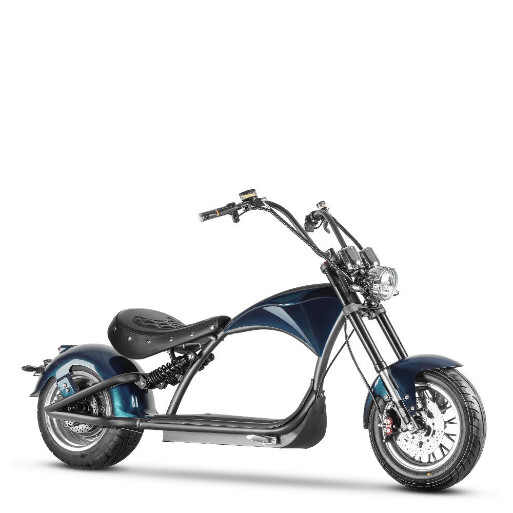 Eahora Emars M1P 60V 2000W Fat Tire Moped Scooter 37MPH Chopper Style Chopper Electric Scooters RED 5