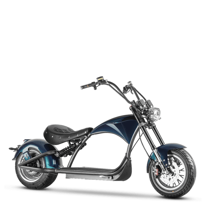 Eahora Emars M1P 60V 2000W Fat Tire Moped Scooter 37MPH Chopper Style Chopper Electric Scooters RED 5