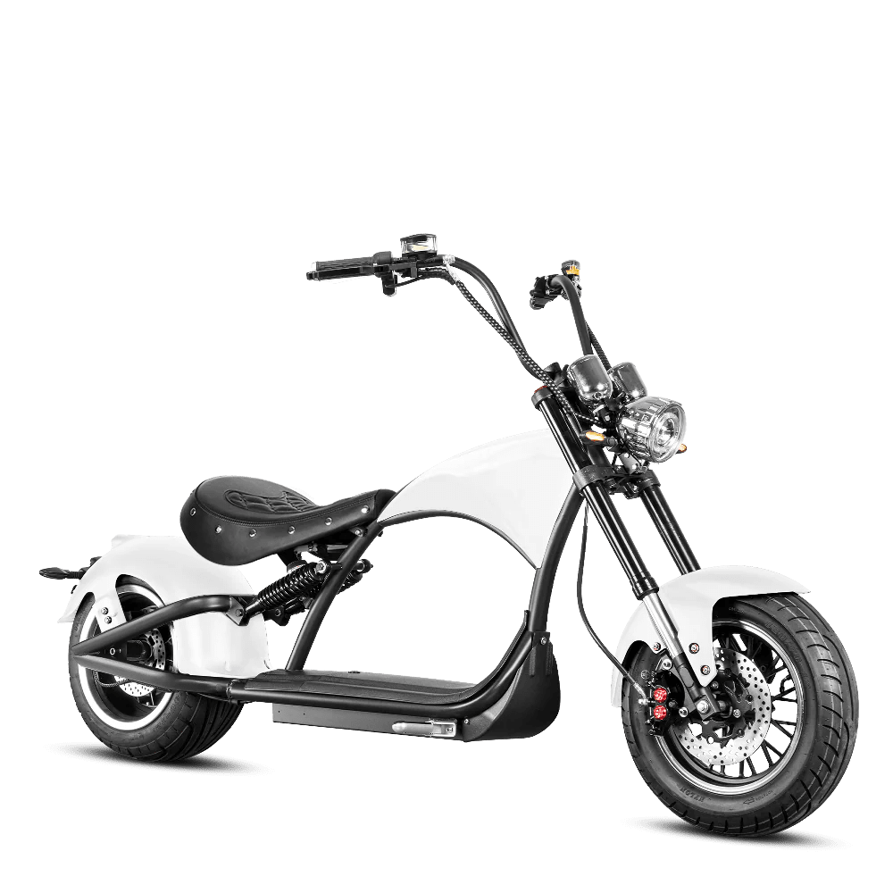 Eahora Emars M1P 60V 2000W Fat Tire Moped Scooter 37MPH Chopper Style Chopper Electric Scooters RED 4