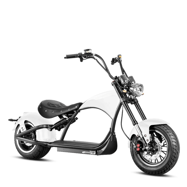 Eahora Emars M1P 60V 2000W Fat Tire Moped Scooter 37MPH Chopper Style Chopper Electric Scooters RED 4
