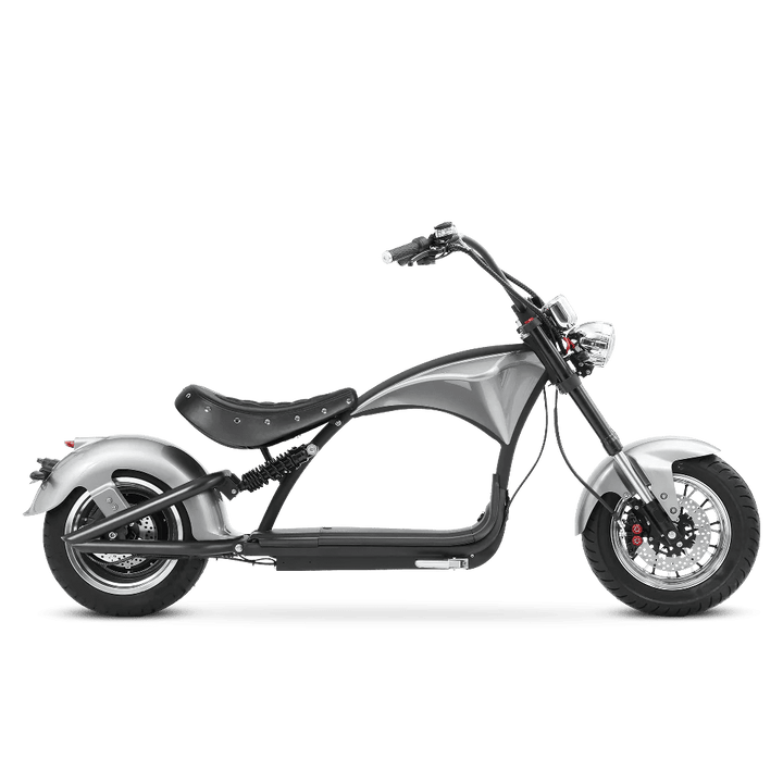 Eahora Emars M1P 60V 2000W Fat Tire Moped Scooter 37MPH Chopper Style Chopper Electric Scooters SPACE SILVER 12