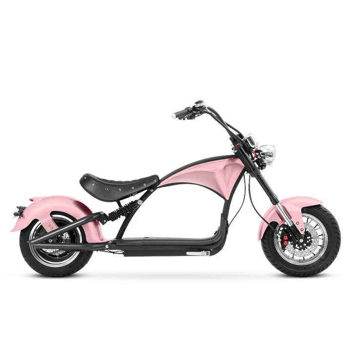 Eahora Emars M1P 60V 2000W Fat Tire Moped Scooter 37MPH Chopper Style Chopper Electric Scooters PINK 23