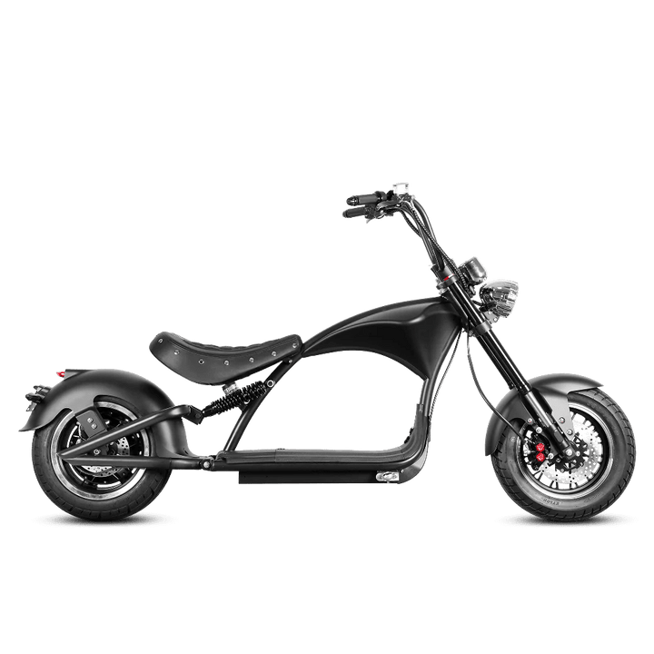 Eahora Emars M1P 60V 2000W Fat Tire Moped Scooter 37MPH Chopper Style Chopper Electric Scooters BLACK 15