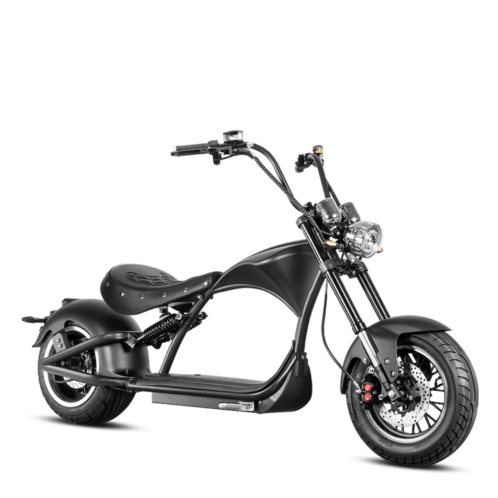 Eahora Emars M1P 60V 2000W Fat Tire Moped Scooter 37MPH Chopper Style Chopper Electric Scooters BLACK 16