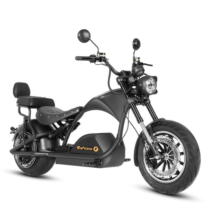 Eahora| Knight M1PS Two Seat Harley-Style 50MPH E-Moped Scooter