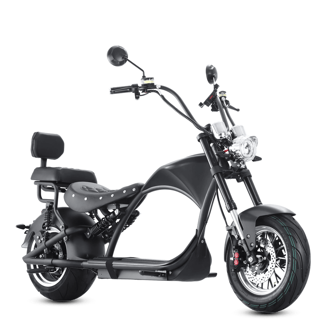Eahora M1P Plus & Rear Seat-60V 3,000W 30Ah Eahora Electric Moped-Style Scooter Black 1