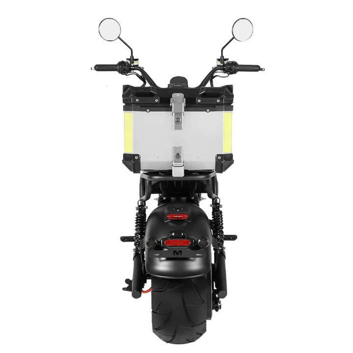 Eahora M1PS + Rear Seat + Tailbox 72V 4000W Harley-Style Chopper 50MPH Chopper Electric Scooters BLACK 3
