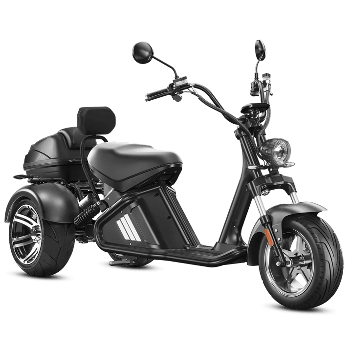 Eahora M2 Trike 60V 2000W 3-Wheel Electric Scooter 24MPH 68Mi Range Chopper Electric Scooters Black 1