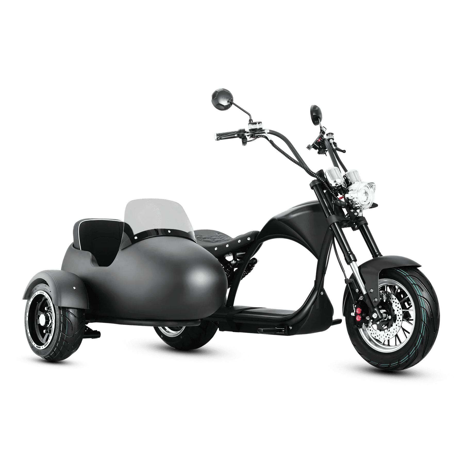 elektrofahrrad chopper Eahora|M1P Plus + Sidecar 3000W, 60V 30Ah E Chopper Motorcycle