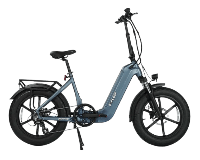 eJOE Young E-FLOW Folding Step-Thru Commuter E-Bike Folding Electric Bikes Red 6
