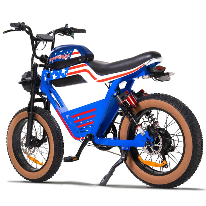 HappyRun G100 Electric Bike with 2000W Dual Battery 80-Mile Range
