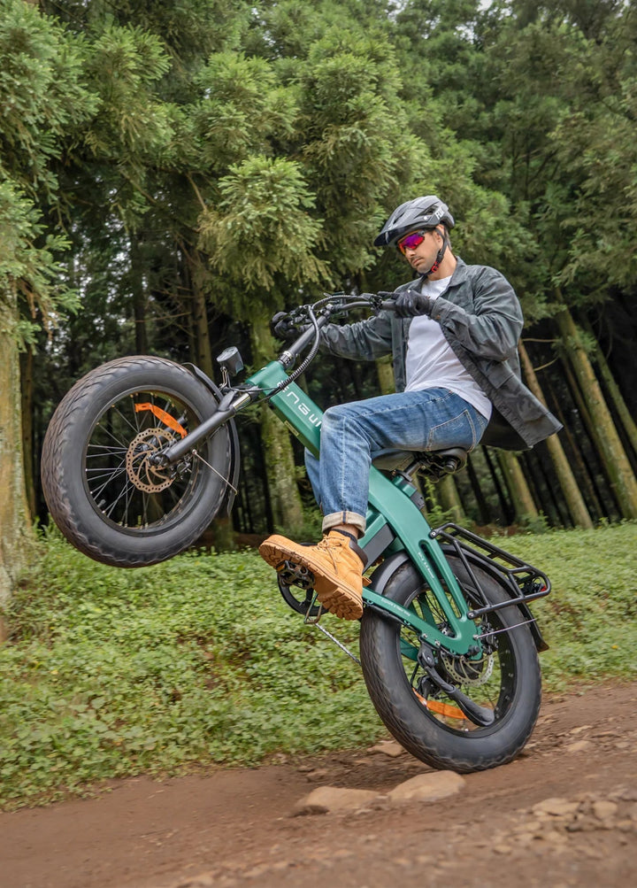 ENGWE EP-2 3.0| Fast Charging Long-Range Foldable Commuter E-Bike Folding Electric Bikes Forest Green 7
