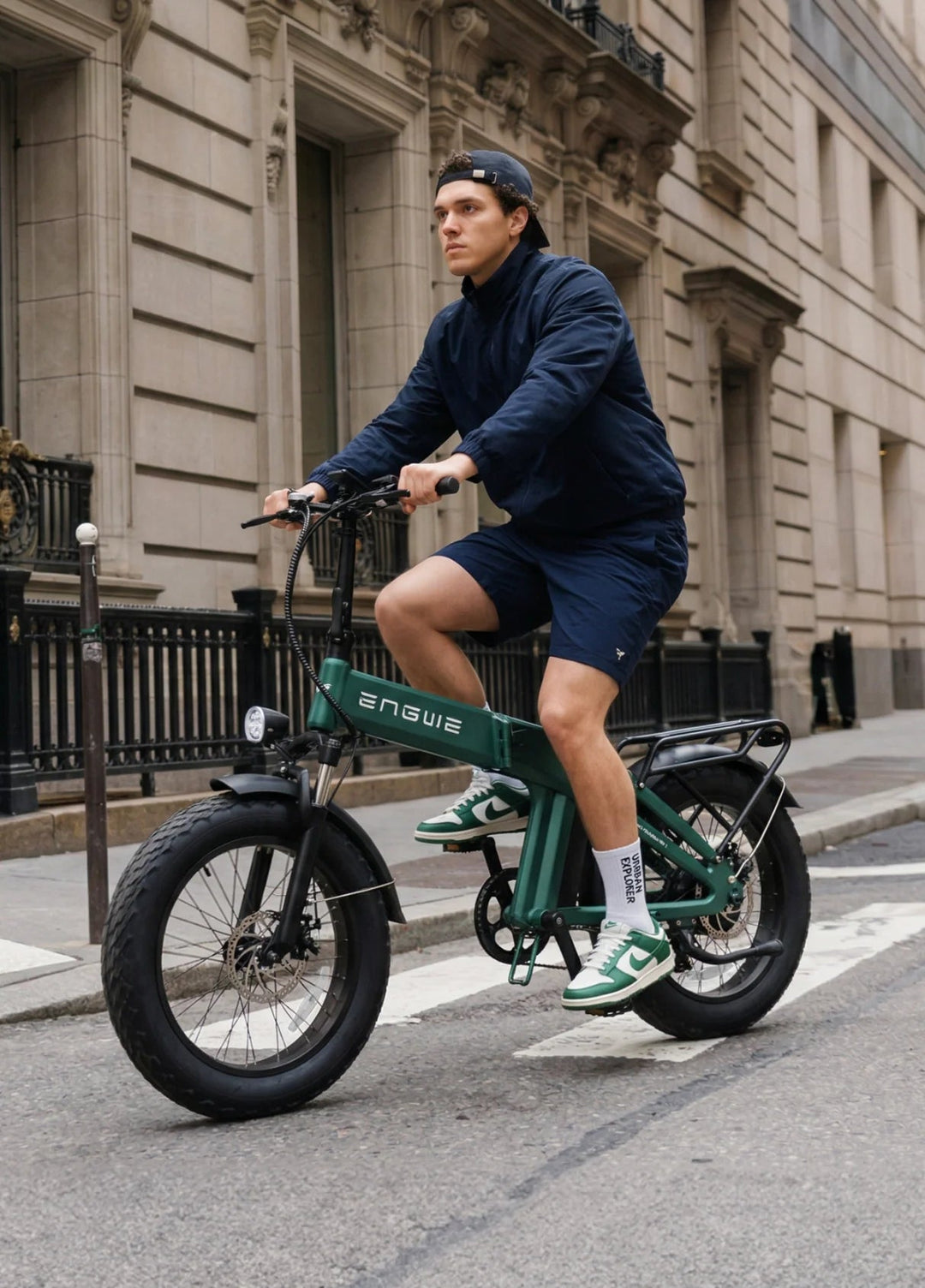 ENGWE EP-2 3.0| Fast Charging Long-Range Foldable Commuter E-Bike Folding Electric Bikes Forest Green 9