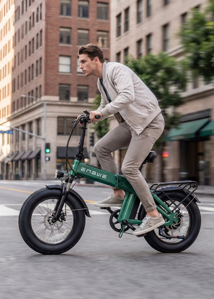 ENGWE EP-2 3.0| Fast Charging Long-Range Foldable Commuter E-Bike Folding Electric Bikes Forest Green 8