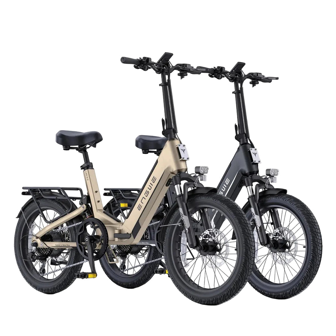 ENGWE L20 3.0| Full Suspension 720Wh Long-Range Utility E-Bike-Combo Folding Electric Bikes Champagne/ Black 1