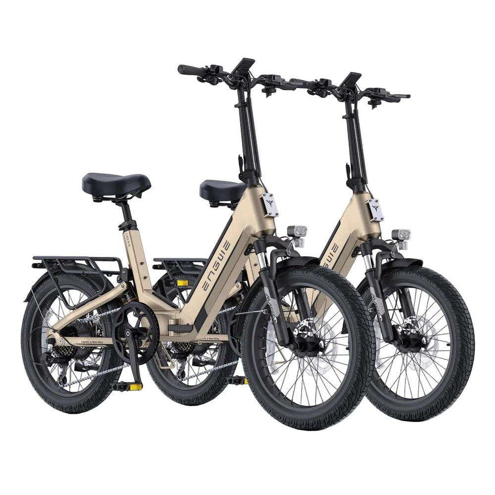 ENGWE L20 3.0| Full Suspension 720Wh Long-Range Utility E-Bike-Combo Folding Electric Bikes Champagne 2