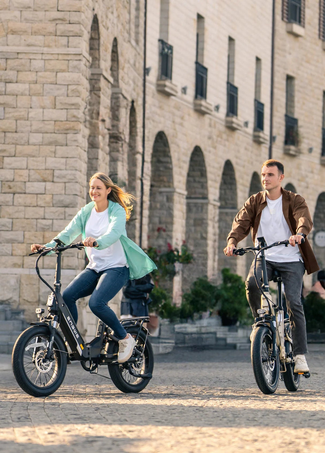 ENGWE L20 3.0| Full Suspension 720Wh Long-Range Utility E-Bike Step-Thru Electric Bikes Champagne 20