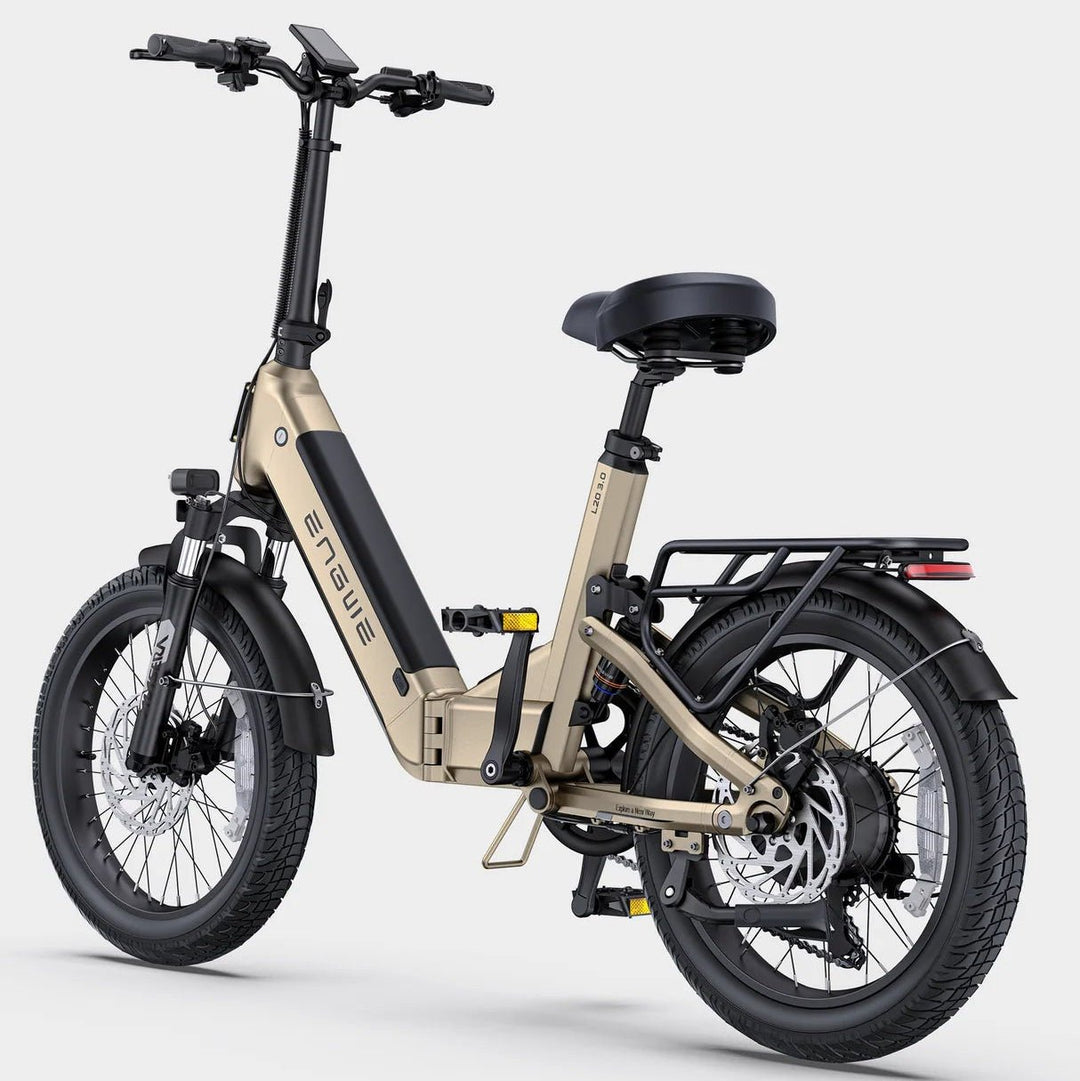 ENGWE L20 3.0| Full Suspension 720Wh Long-Range Utility E-Bike Step-Thru Electric Bikes Champagne 6