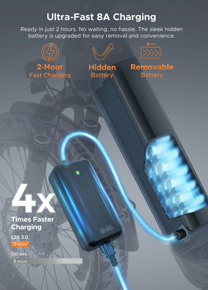 ENGWE L20 3.0| Full Suspension 720Wh Long-Range Utility E-Bike Step-Thru Electric Bikes Champagne 16