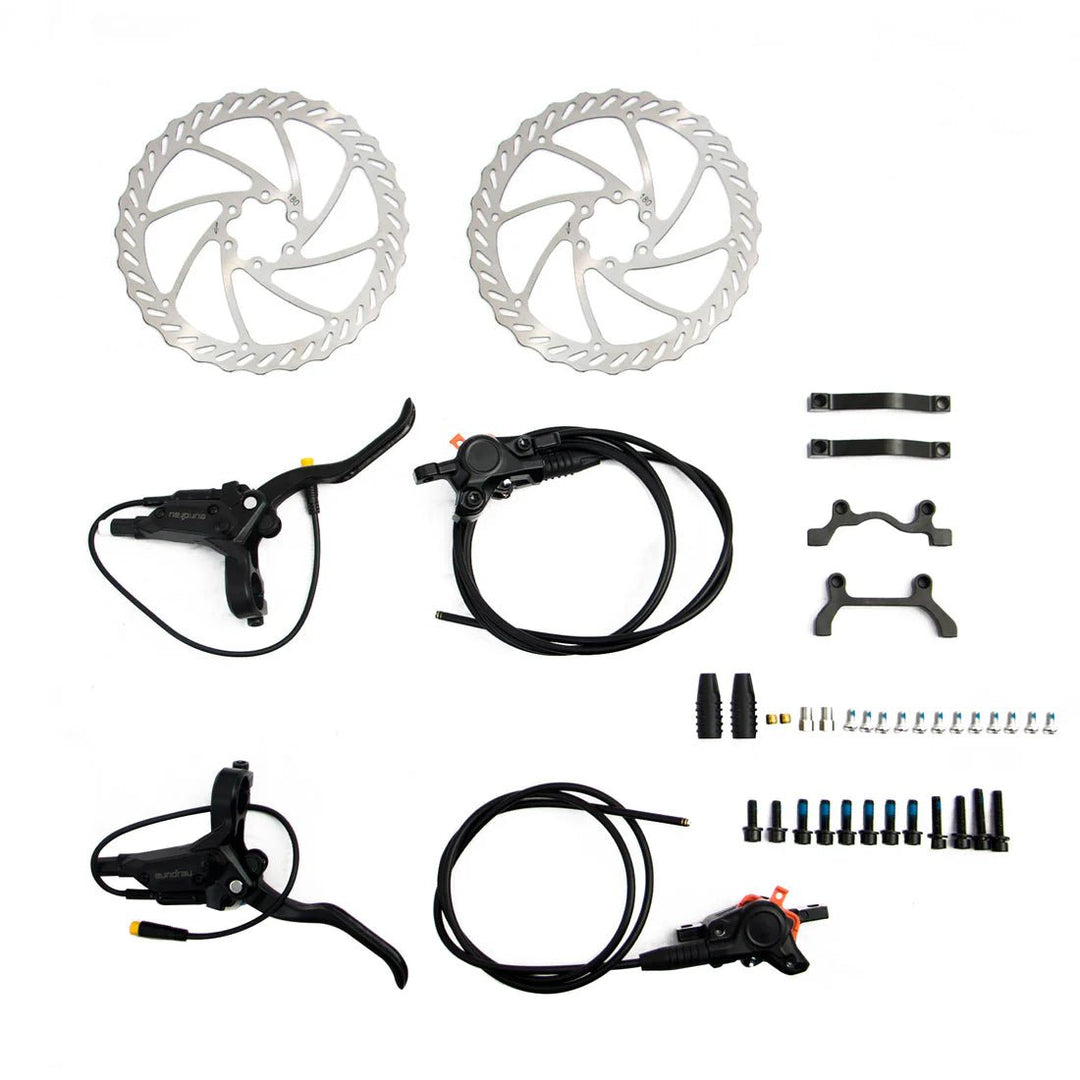 EUNORAU 2-Piston 2.0 Hydraulic Brake Set with 180MM Disc Rotors Eunorau Batteries & Accessories 1
