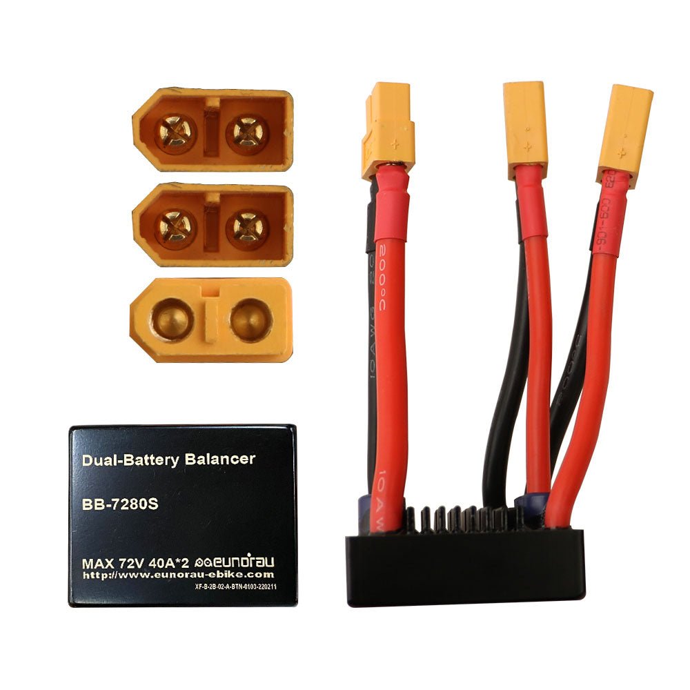 EUNORAU 24V/36V/48V/52V/60V Dual Battery Parallel Connector Accessories 1