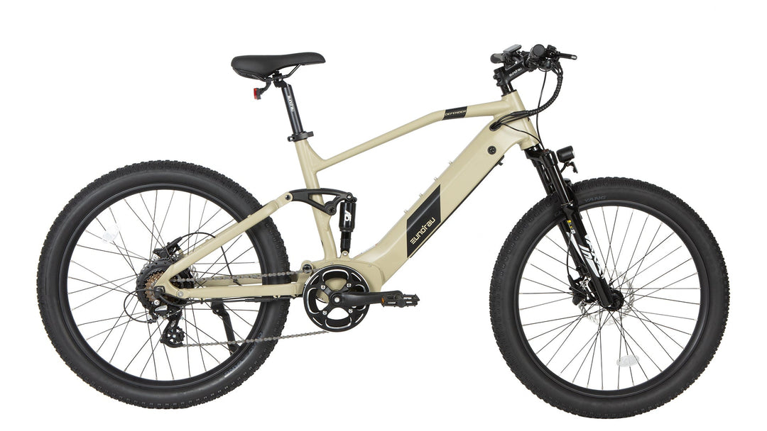 EUNORAU DEFENDER Fat Tire Electric Mountain bike (eMTB) Mountain Electric Bikes Army Green 3