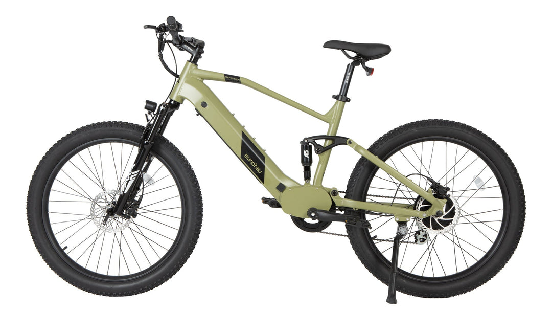 EUNORAU DEFENDER Fat Tire Electric Mountain bike (eMTB) Mountain Electric Bikes Army Green 7