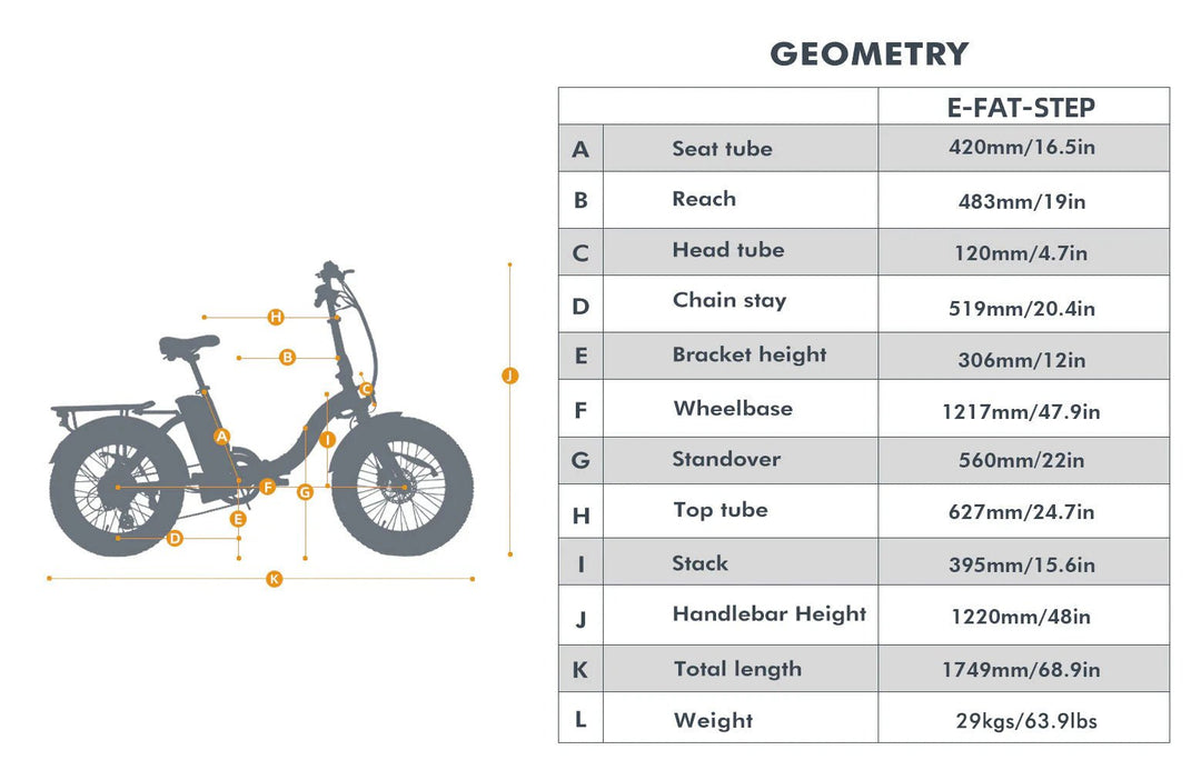 EUNORAU E-FAT-MN Foldable EBike Folding Electric Bikes 7