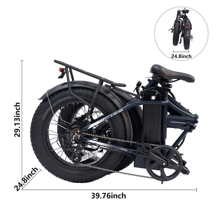 EUNORAU E-FAT-MN Foldable EBike Folding Electric Bikes 5