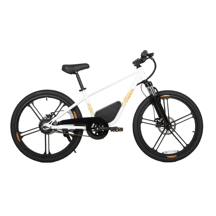 EUNORAU EKIDS24 1.0 Kids EBike Kids Electric Bikes Cloud White 1