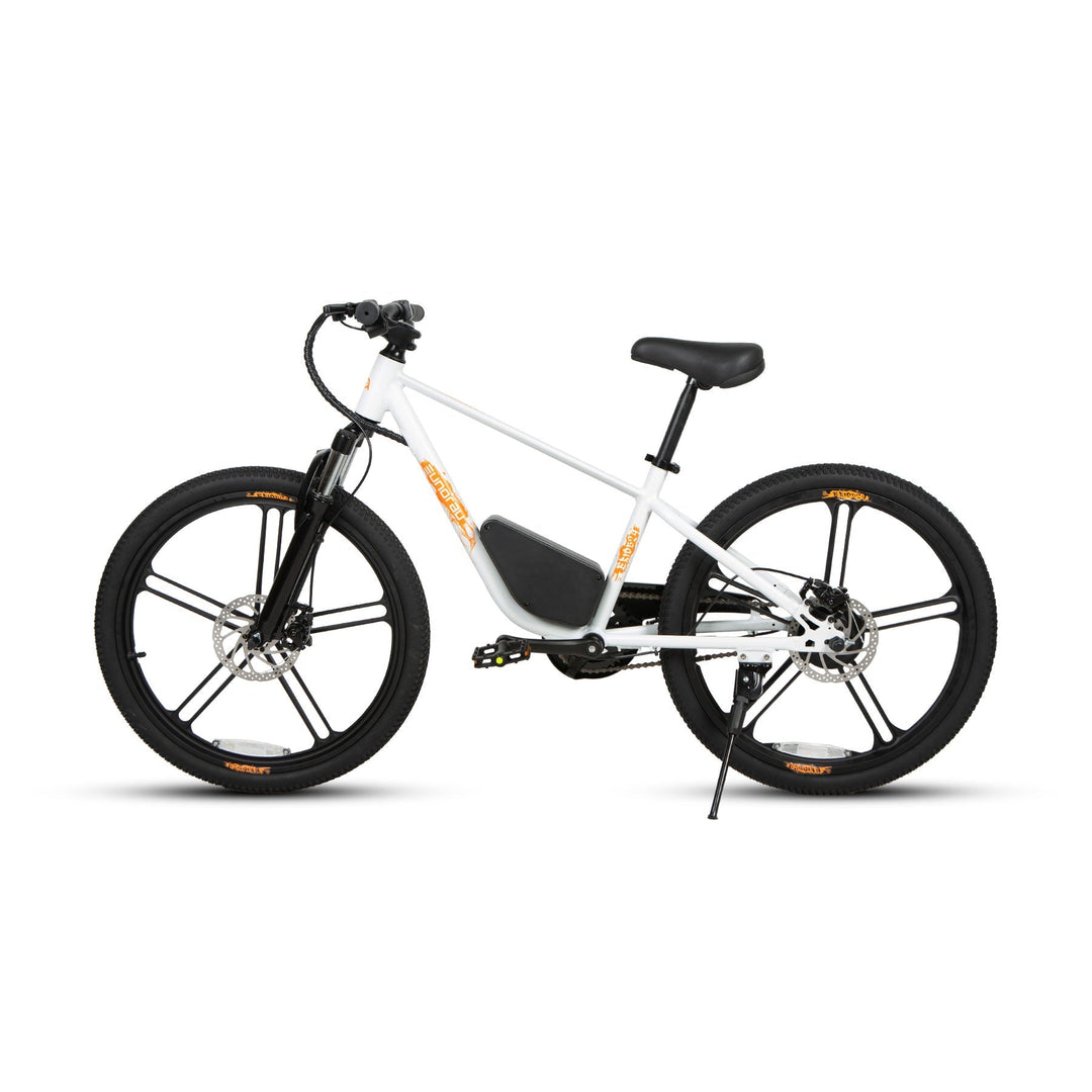 EUNORAU EKIDS24 1.0 Kids EBike Kids Electric Bikes Cloud White 4