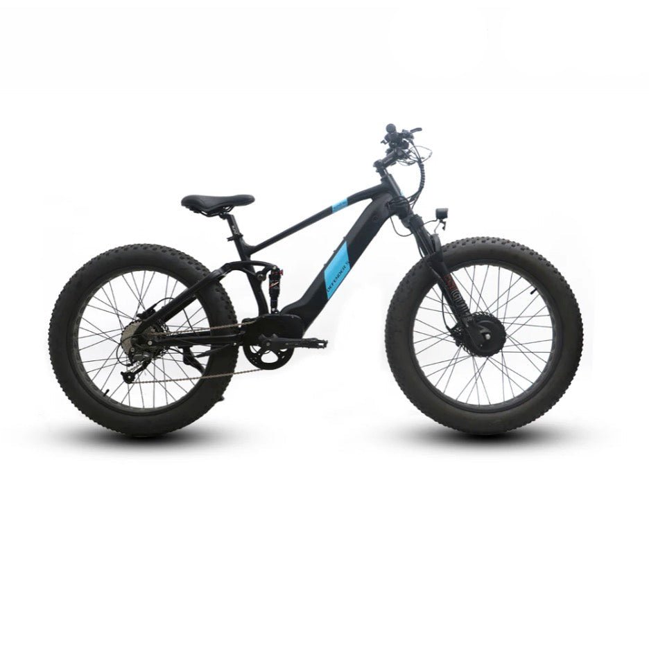 Eunorau FAT-HS Hunter X8+ DEFENDER-S Dual Motor AWD EBike Bundle Eunorau Hunting & Fishing Electric Bikes 17" 3