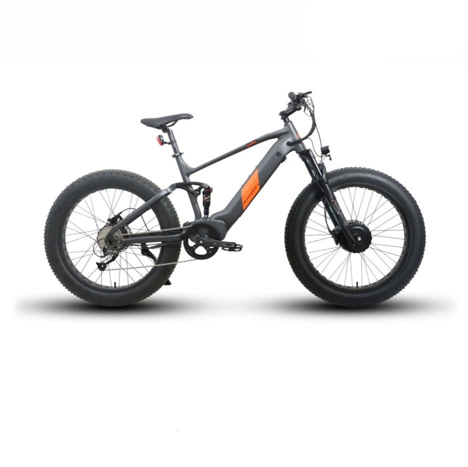 Eunorau FAT-HS Hunter X8+ DEFENDER-S Dual Motor AWD EBike Bundle Eunorau Hunting & Fishing Electric Bikes 17" 2