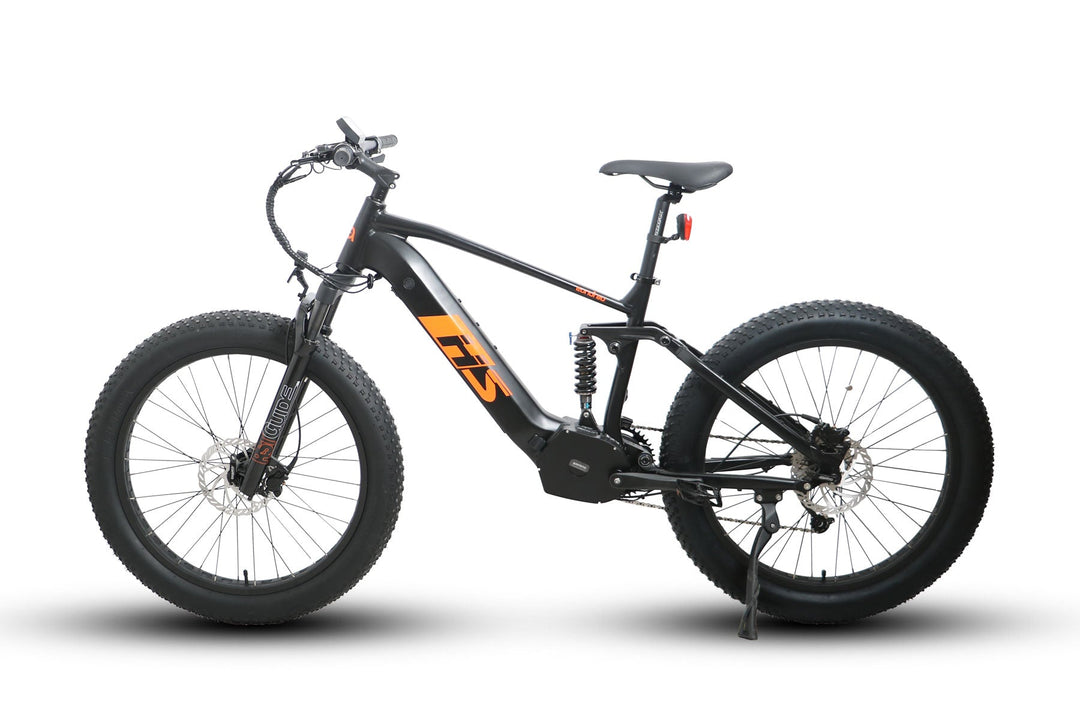 EUNORAU FAT-HS / Hunter X8 Full Suspension Hunting EBike Mountain Electric Bikes Black 4