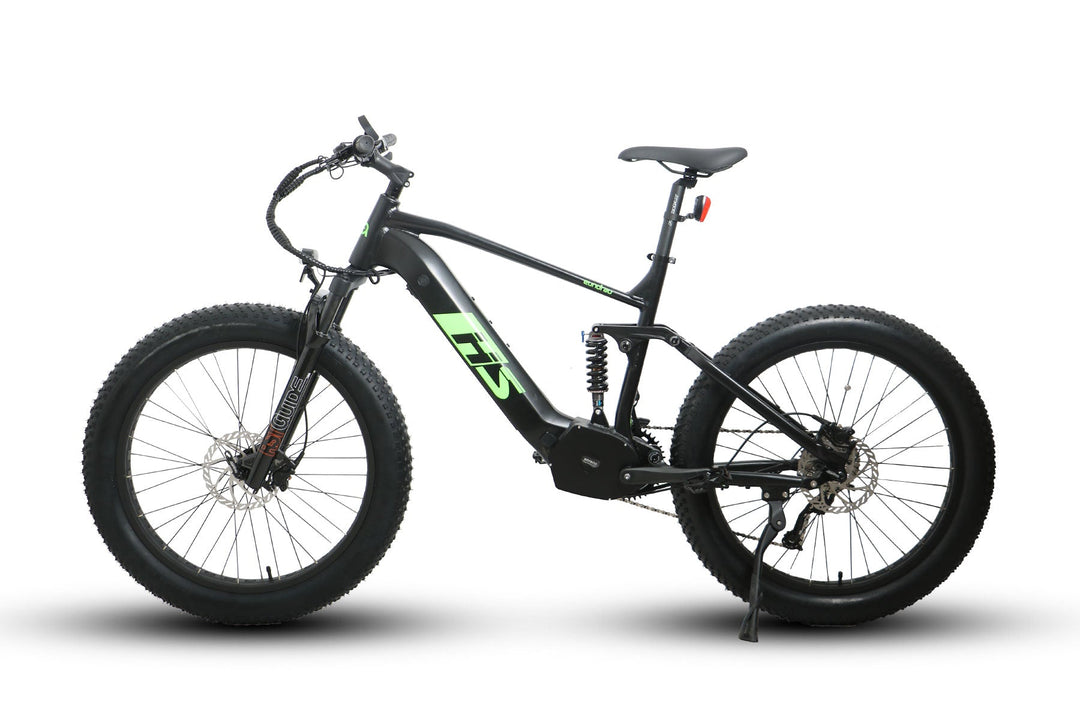 EUNORAU FAT-HS / Hunter X8 Full Suspension Hunting EBike Mountain Electric Bikes Black 9